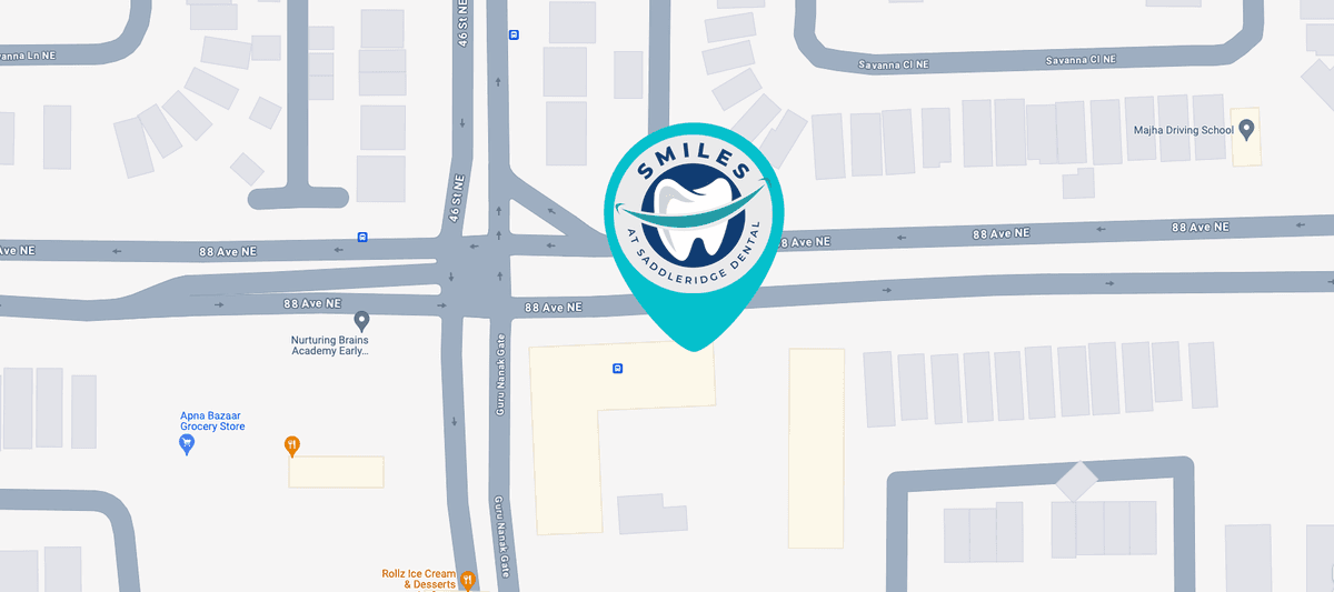 Map to Smiles at Saddleridge Dental